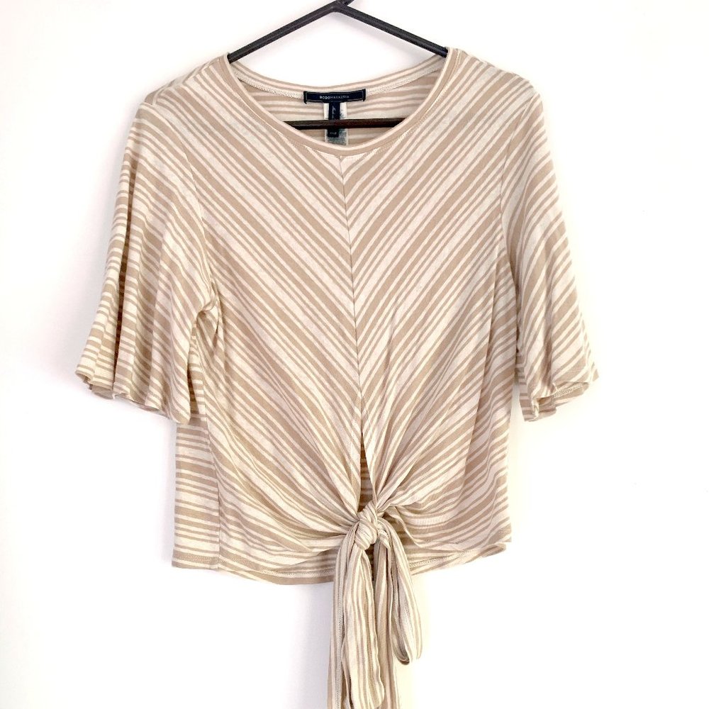 BCBG Max Azria Tie-front Top